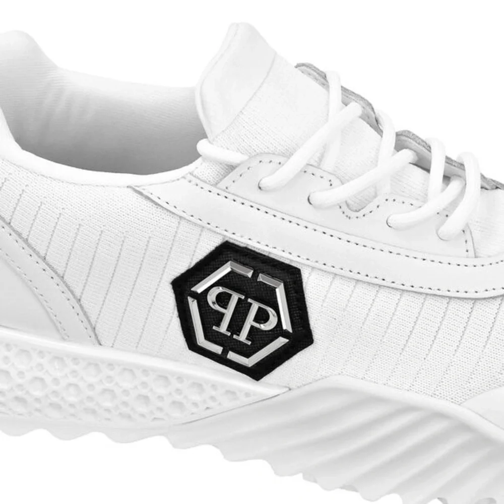 Philipp Plein Runner Hexagon Leather Low-Top Sneakers - Picture 6 of 7